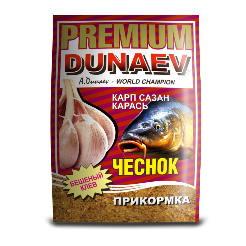 Прикормка DUNAEV-PREMIUM 1кг Карп-Сазан Чеснок